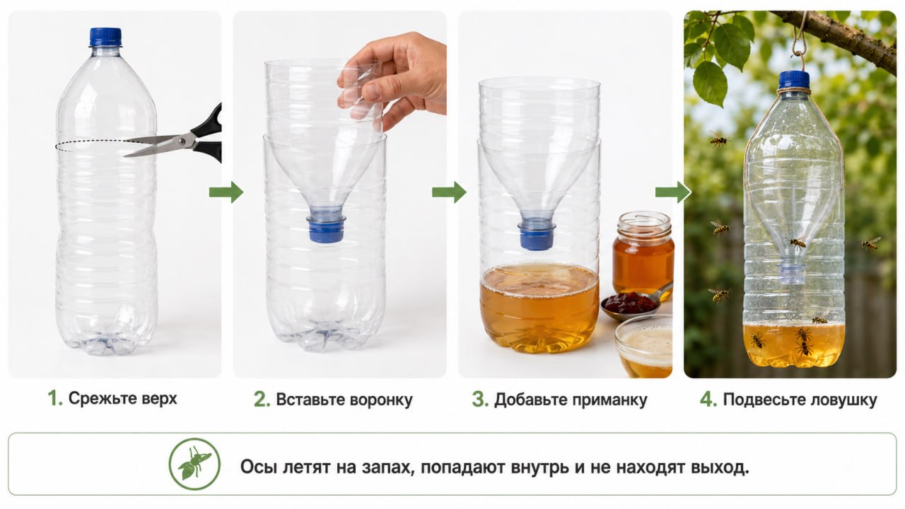 Простейшая ловушка из пластиковой бутылки